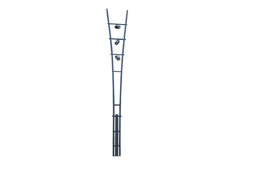 Flutlicht-am-Lichtmast-5 Forked-pole-with-Lights