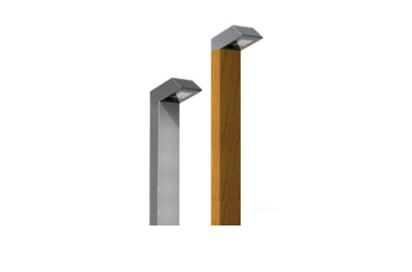 LED-Poller-18 Wooden Effect Bollard
