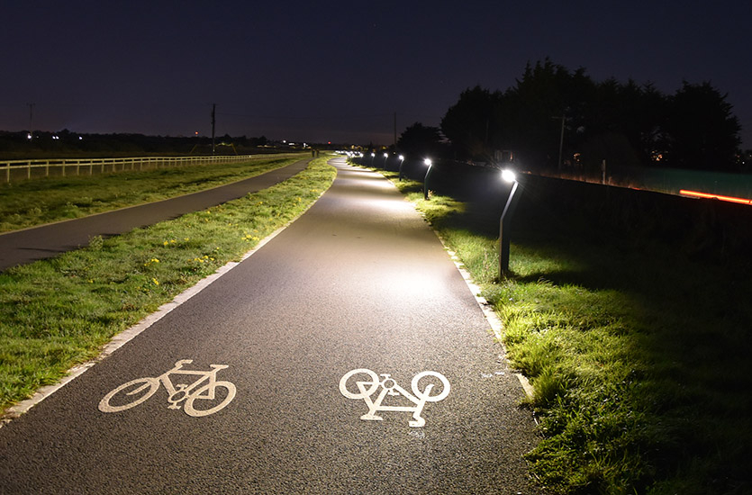 Poller-auf-Radweg Poller-auf-Radweg