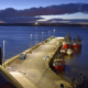 Flutlicht im Hafen