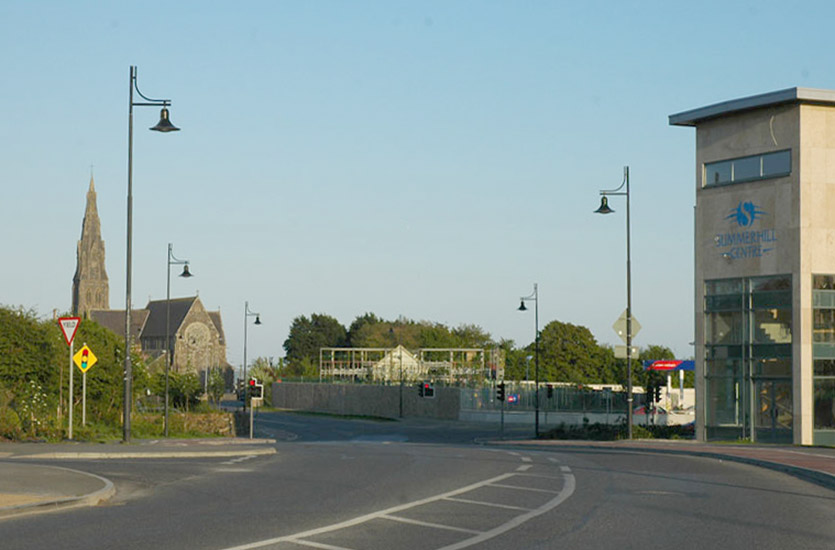 Classic Street Lights on Road