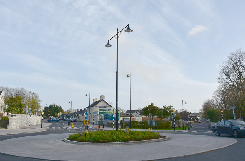 Classic Lights on a Traffic Roundabout